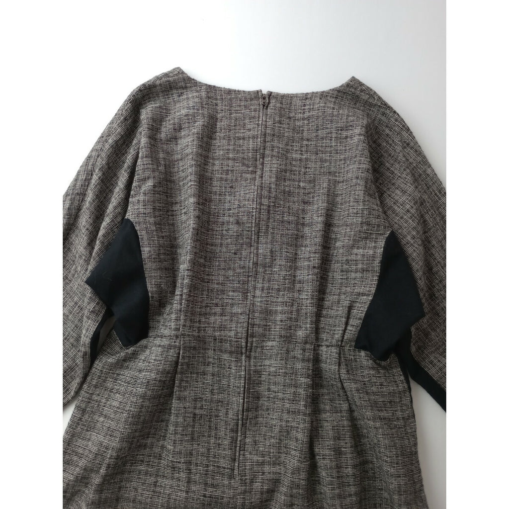 GASA ガサ 切り替え ドッキング ロング ワンピース 長袖(24T＋0561)【中古】