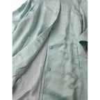 Mame Kurogouchi マメ クロゴウチ Landscape Silk Jacquard coat ランドスケープ シルク 混 ジャガード コート 羽織 ブルー 1【中古】