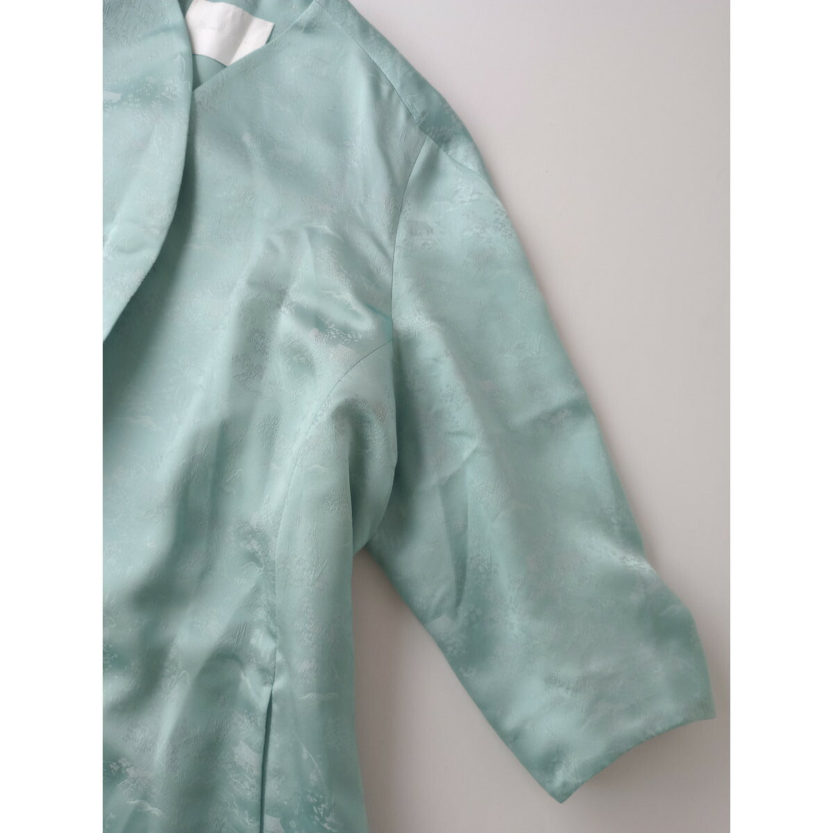 24SS Mame Kurogouchi マメ クロゴウチ Landscape Silk Jacquard coat ランドスケープ シルク 混 ジャガード コート 羽織 ブルー 1【中古】