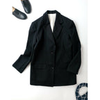 25SS RIM.ARK TRANQUILITY リムアーク トランクイリティ Quiet Luxury Tailored JK ラグジュアリー テーラードジャケット 黒 ブラック 38【中古】