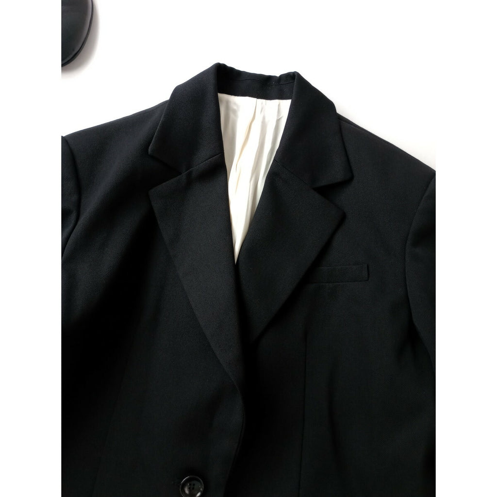25SS RIM.ARK TRANQUILITY リムアーク トランクイリティ Quiet Luxury Tailored JK ラグジュアリー テーラードジャケット 黒 ブラック 38【中古】