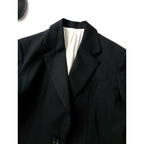 25SS RIM.ARK TRANQUILITY リムアーク トランクイリティ Quiet Luxury Tailored JK ラグジュアリー テーラードジャケット 黒 ブラック 38【中古】
