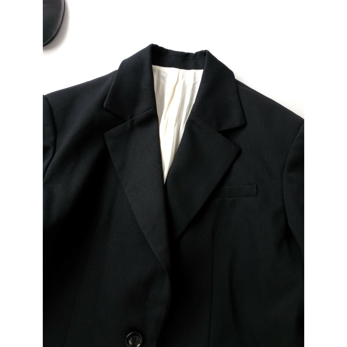 25SS RIM.ARK TRANQUILITY リムアーク トランクイリティ Quiet Luxury Tailored JK ラグジュアリー テーラードジャケット 黒 ブラック 38【中古】