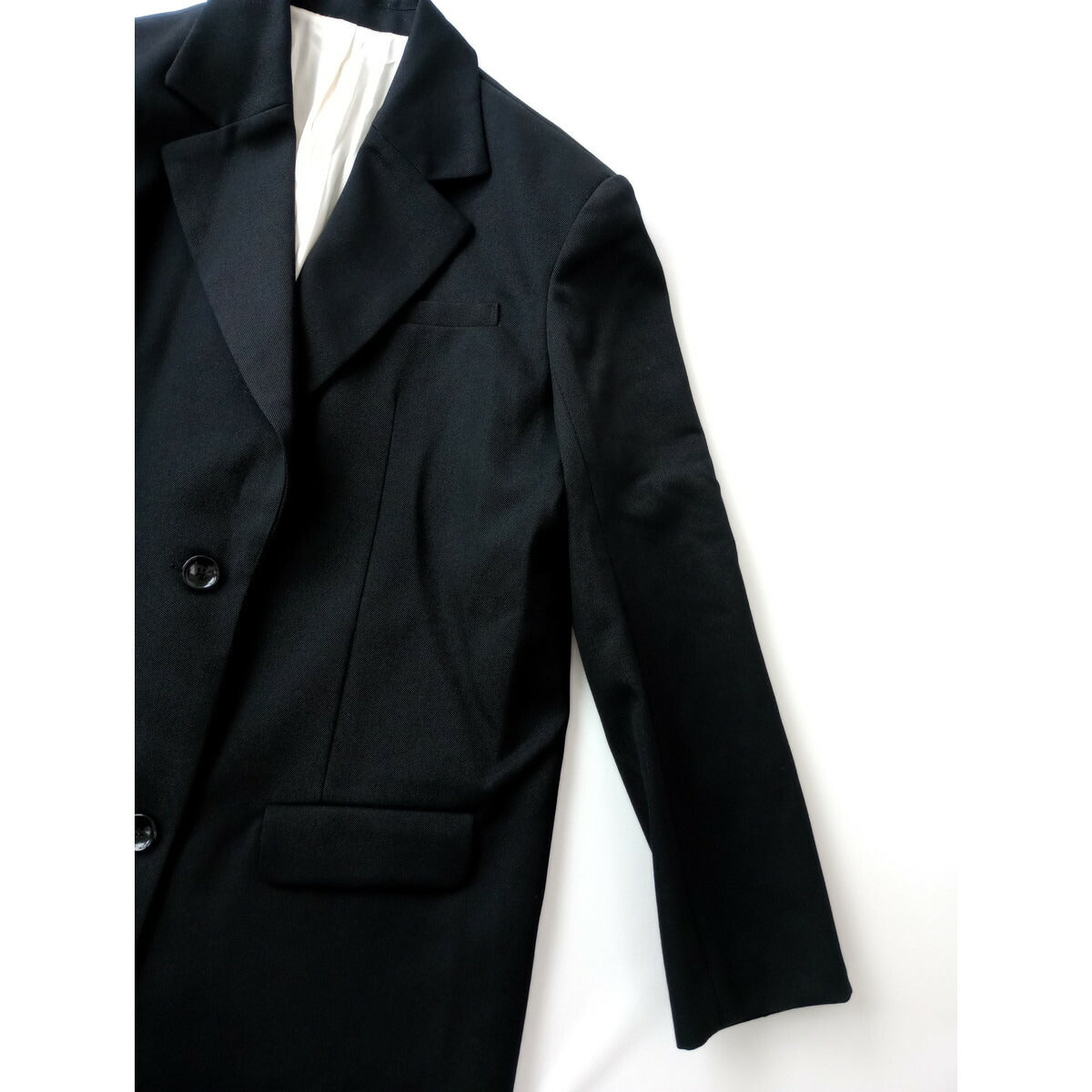 25SS RIM.ARK TRANQUILITY リムアーク トランクイリティ Quiet Luxury Tailored JK ラグジュアリー テーラードジャケット 黒 ブラック 38【中古】