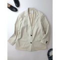 RIM.ARK リムアーク Gabardine stripe JK ギャバジン ストライプ 長袖 ジャケット ウール 毛 100％ FREE アイボリー【中古】
