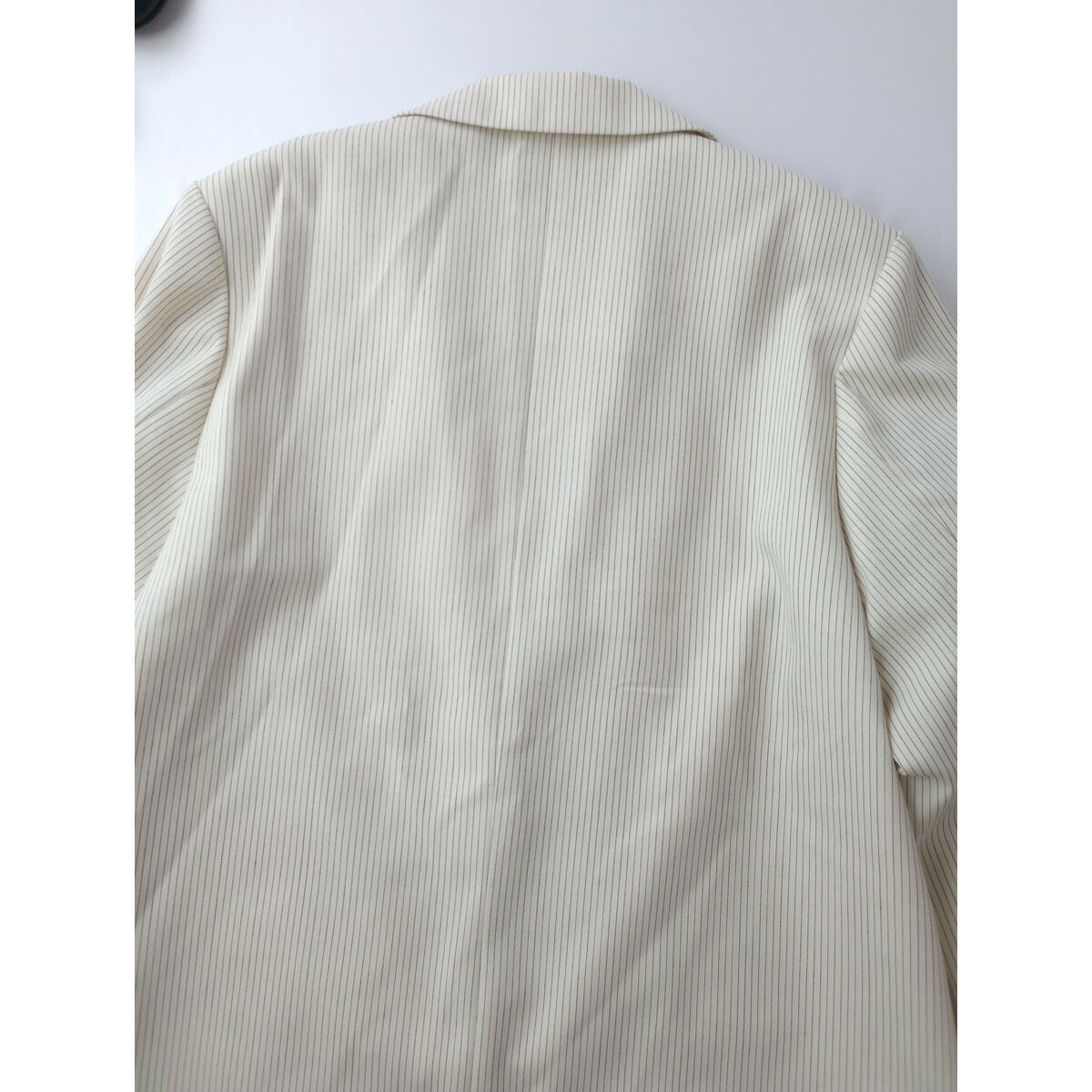RIM.ARK リムアーク Gabardine stripe JK ギャバジン ストライプ 長袖 ジャケット ウール 毛 100％ FREE アイボリー【中古】