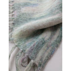 RIM.ARK リムアーク Water lilies jacquard stole ウォーター リリズ ジャカード ストール マフラー グリーン 【中古】