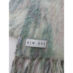 RIM.ARK リムアーク Water lilies jacquard stole ウォーター リリズ ジャカード ストール マフラー グリーン 【中古】