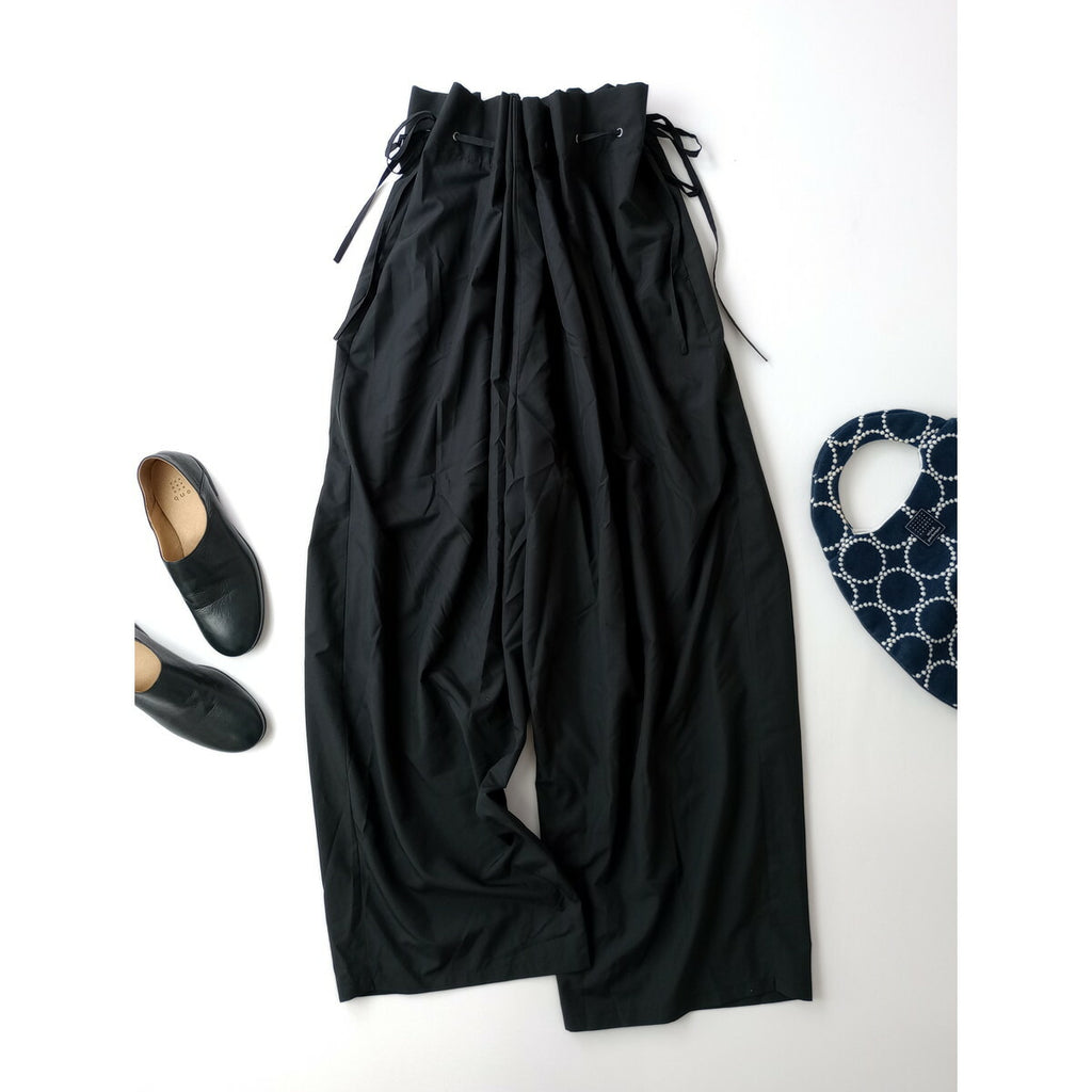 25SS RIM.ARK リムアーク Drawstring relax PT ドロスト リング リラックス パンツ 黒 ブラック 38【中古】