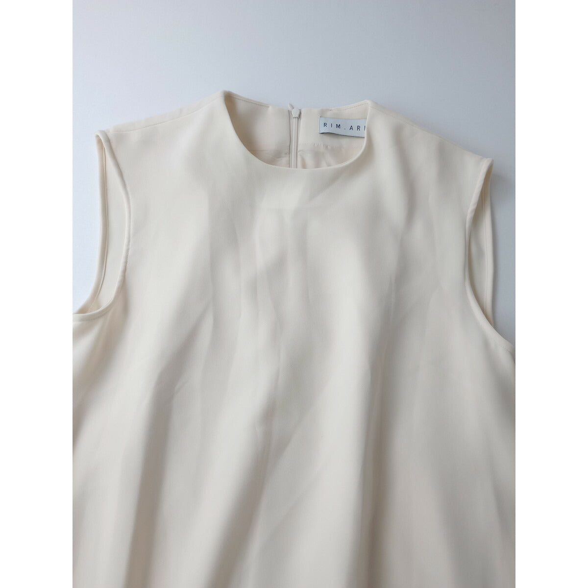 23SS RIM.ARK リムアーク Layered poncho OP レイヤード ポンチョ ロング ワンピース オフホワイト アイボリー 38【中古】