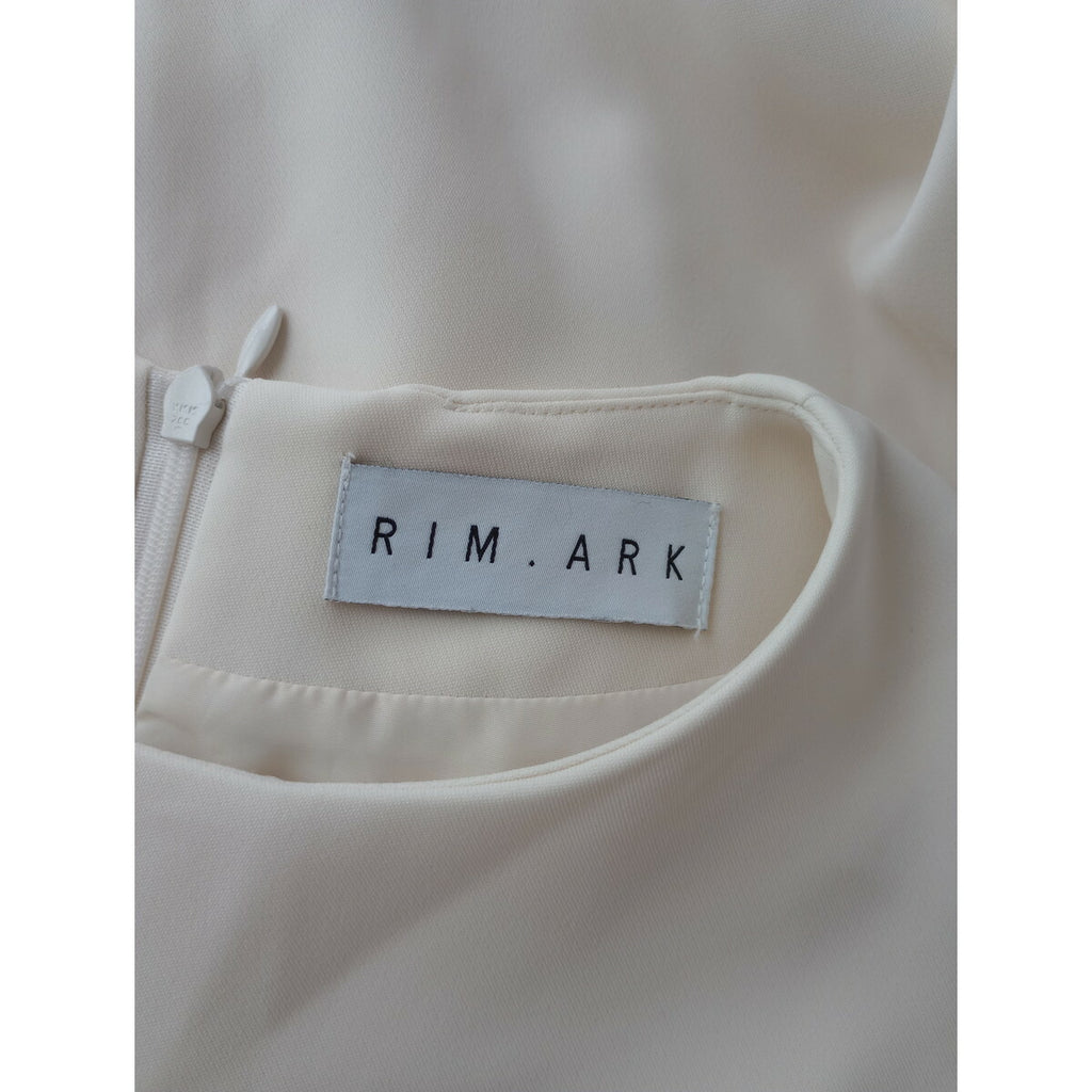 23SS RIM.ARK リムアーク Layered poncho OP レイヤード ポンチョ ロング ワンピース オフホワイト アイボリー 38【中古】