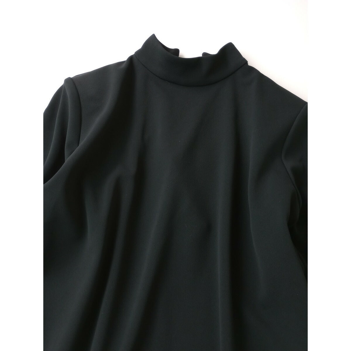 24AW RIM.ARK リムアーク Back v neck OP バックブイネック 半袖 ワンピース ロング ドレス 36 黒 ブラック 前後着 2WAY UVカット【中古】