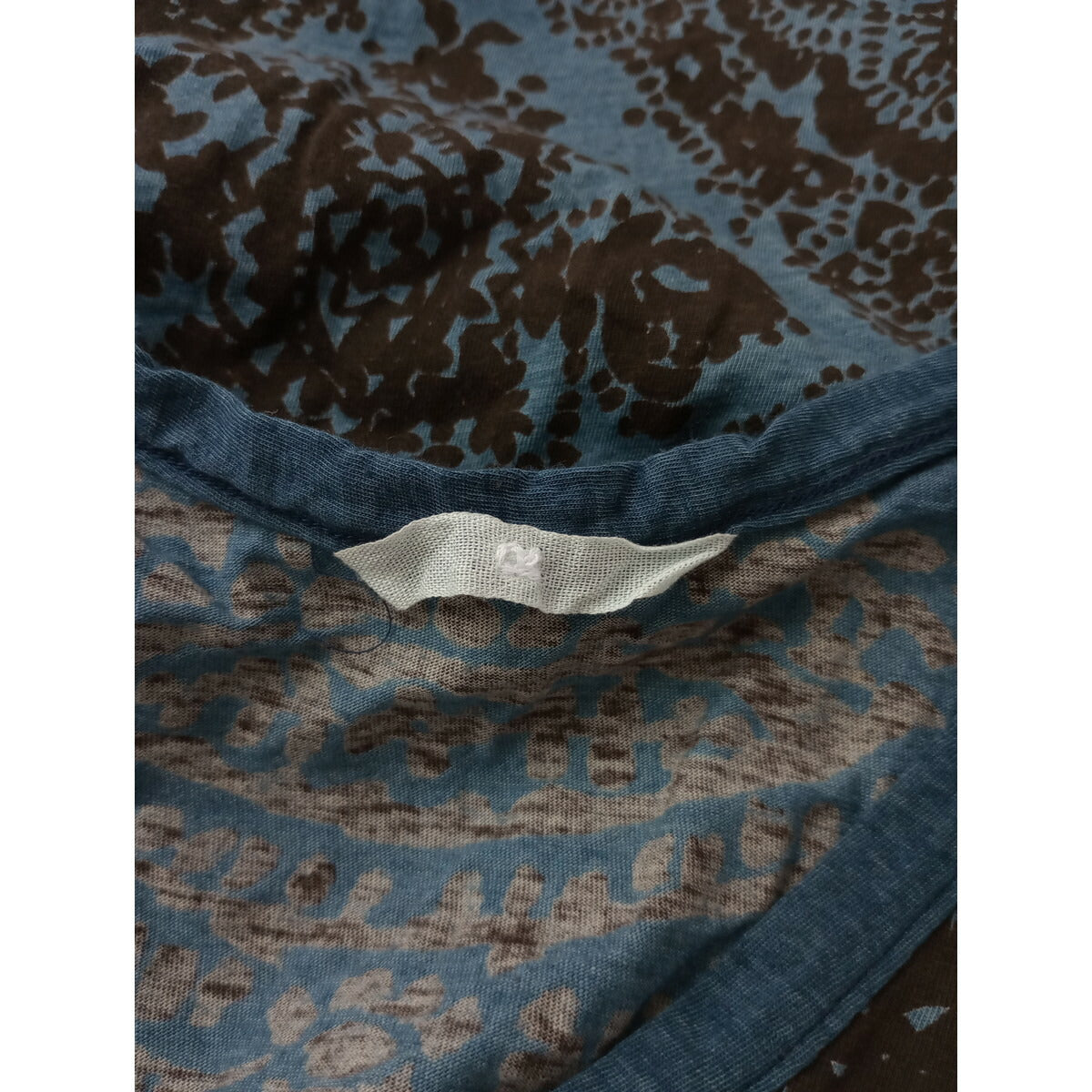 45R フォーティファイブアール 藍染め タンクトップ コットン 綿 100％ トップス ブルー 3【中古】