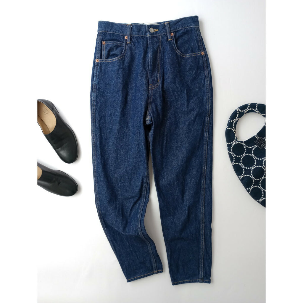 THE SHINZONE ザシンゾーン CARROT DENIM キャロット デニム パンツ ネイビー ブルー 36【中古】