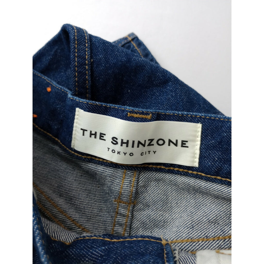 THE SHINZONE ザシンゾーン CARROT DENIM キャロット デニム パンツ ネイビー ブルー 36【中古】