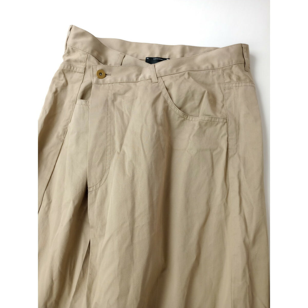 conte コンテ UNITED ARROWS ラップ チノ テーパードワイドパンツ ベージュ 38【中古】
