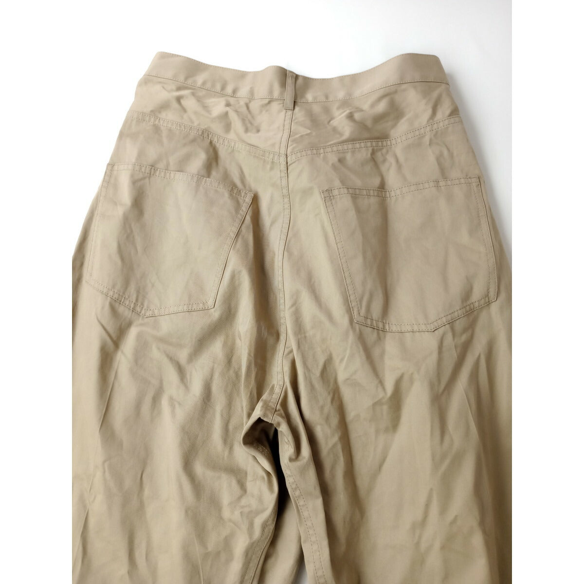 conte コンテ UNITED ARROWS ラップ チノ テーパードワイドパンツ ベージュ 38【中古】