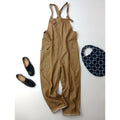 atelier naruse アトリエナルセ cotton farmers salopette pants コットン綿 100％ ファーマーズ サロペットパンツ オールインワンベージュ【中古】