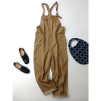 atelier naruse アトリエナルセ cotton farmers salopette pants コットン綿 100％ ファーマーズ サロペットパンツ オールインワンベージュ【中古】