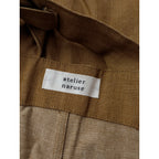 atelier naruse アトリエナルセ cotton farmers salopette pants コットン綿 100％ ファーマーズ サロペットパンツ オールインワンベージュ【中古】