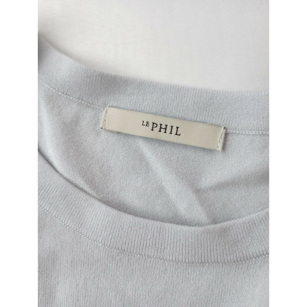 23SS LE PHIL ル フィル スムース ヴィス ニット トップス ライト グレー【中古】