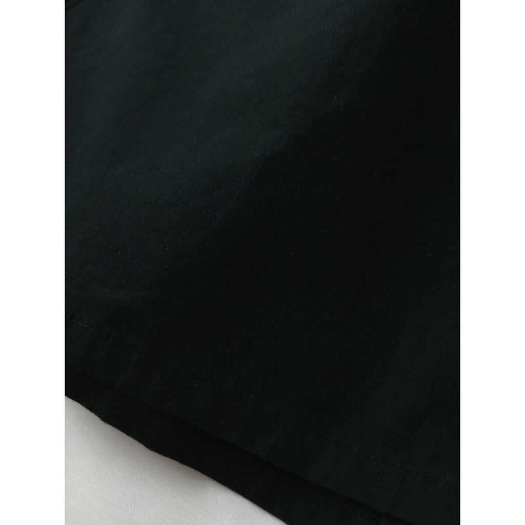 23SS SINME シンメ Uネック ワンピース コットン リネン ロング 黒 ブラック M【中古】