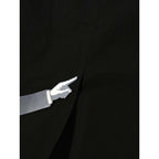 23SS SINME シンメ Uネック ワンピース コットン リネン ロング 黒 ブラック M【中古】