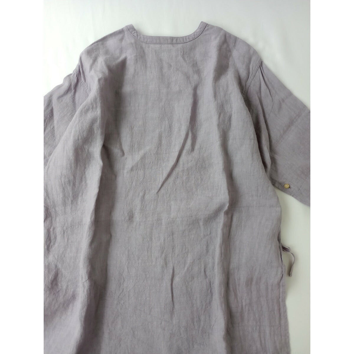 ARCHI アーキ LINEN SIDE OPEN SHIRT リネン 麻 100％ サイド オープン プルオーバー シャツ ブラウス トップス 長袖 パープル S【中古】