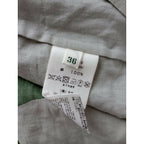 mina perhonen ミナペルホネン mori no umi リネン 100％ ワンピース グレー モスグリーン 36【中古】