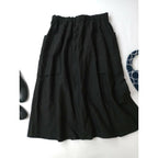 R&D.M.Co- オールドマンズテーラー GARMENT DYE POCKET SKIRT ロング スカート 黒 ブラック M【中古】