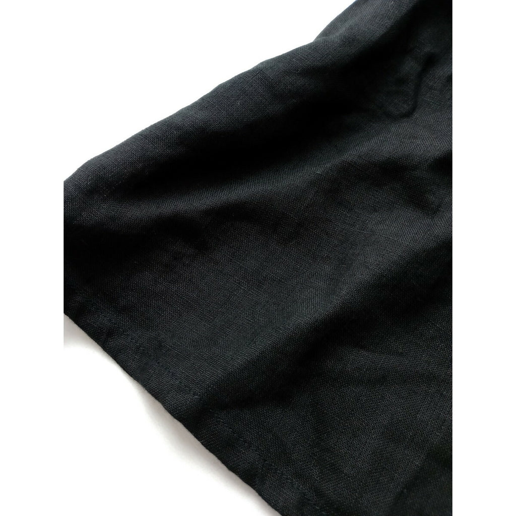 fog linen work フォグリネンワーク SAARA DRESS BLACK リトアニア リネン ロング ワンピース 黒 ブラック【中古】