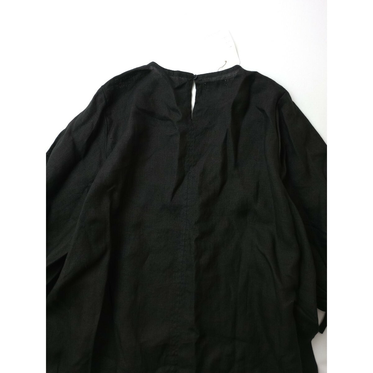 fog linen work フォグリネンワーク SAARA DRESS BLACK リトアニア リネン ロング ワンピース 黒 ブラック【中古】