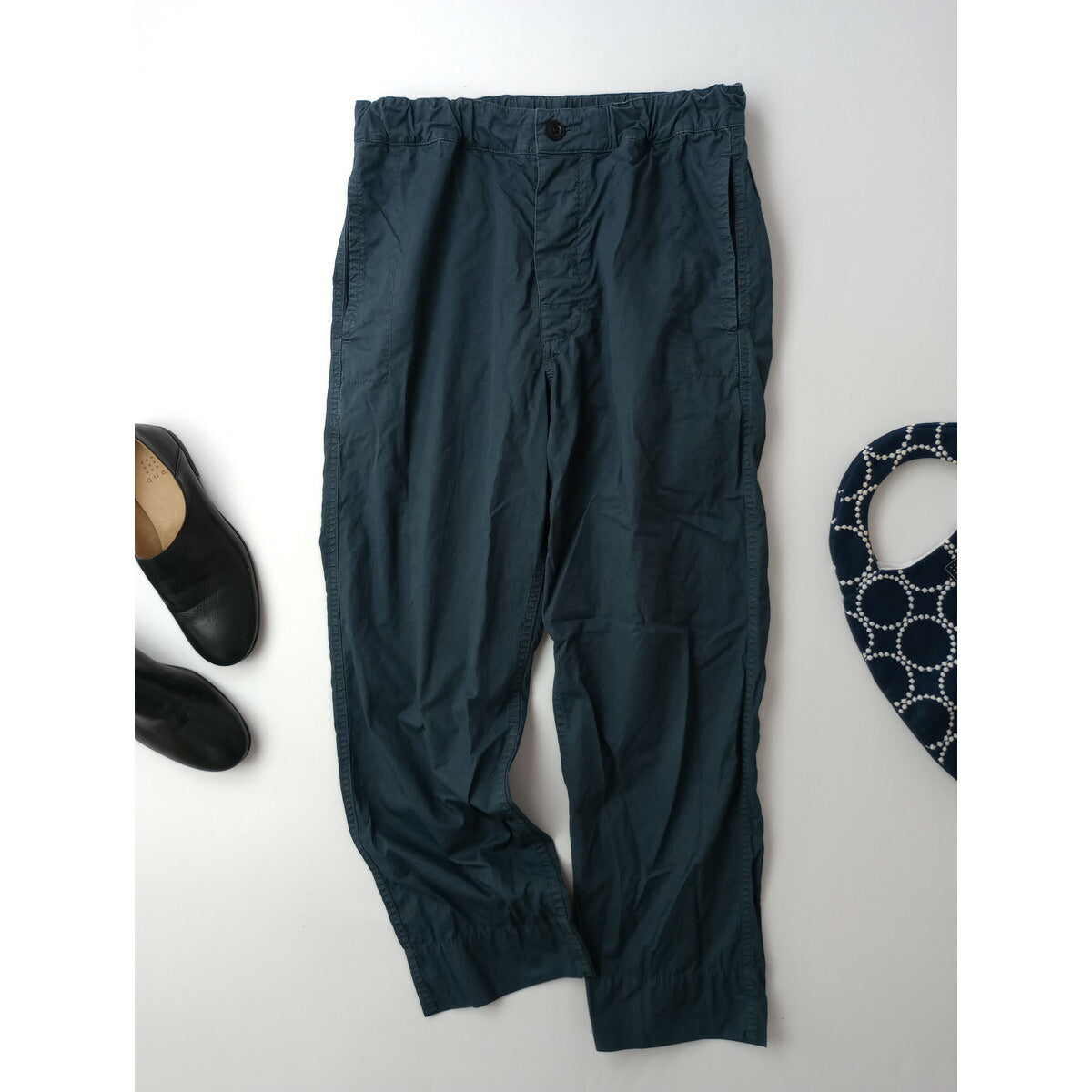 MHL. エムエイチエル  マーガレットハウエル SUPERFINE COTTON TWILL スーパーファイン コットン ツイル パンツ 0 ネイビー【中古】
