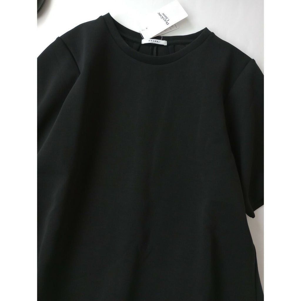 新品 25SS CELERI セルリ Deuxieme Classe ドゥーズィエムクラス Cocoon Oversized Tシャツ 半袖 トップス カットソー 黒 ブラック【中古】