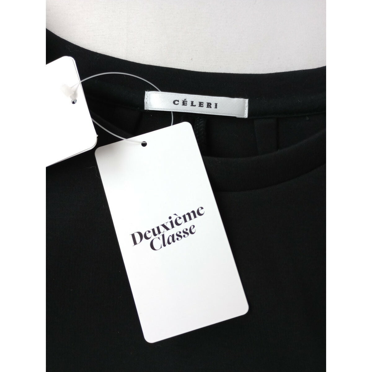 新品 25SS CELERI セルリ Deuxieme Classe ドゥーズィエムクラス Cocoon Oversized Tシャツ 半袖 トップス カットソー 黒 ブラック【中古】