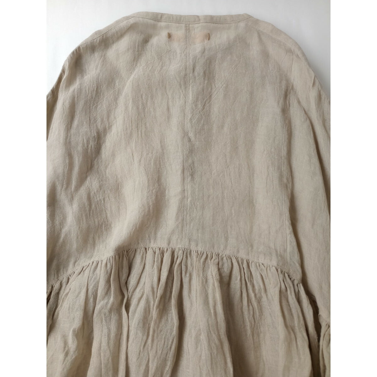 25SS suzuki takayuki スズキタカユキ jellyfish pullover リネン 麻 100％ プルオーバー ブラウス トップス ベージュ 生成り【中古】