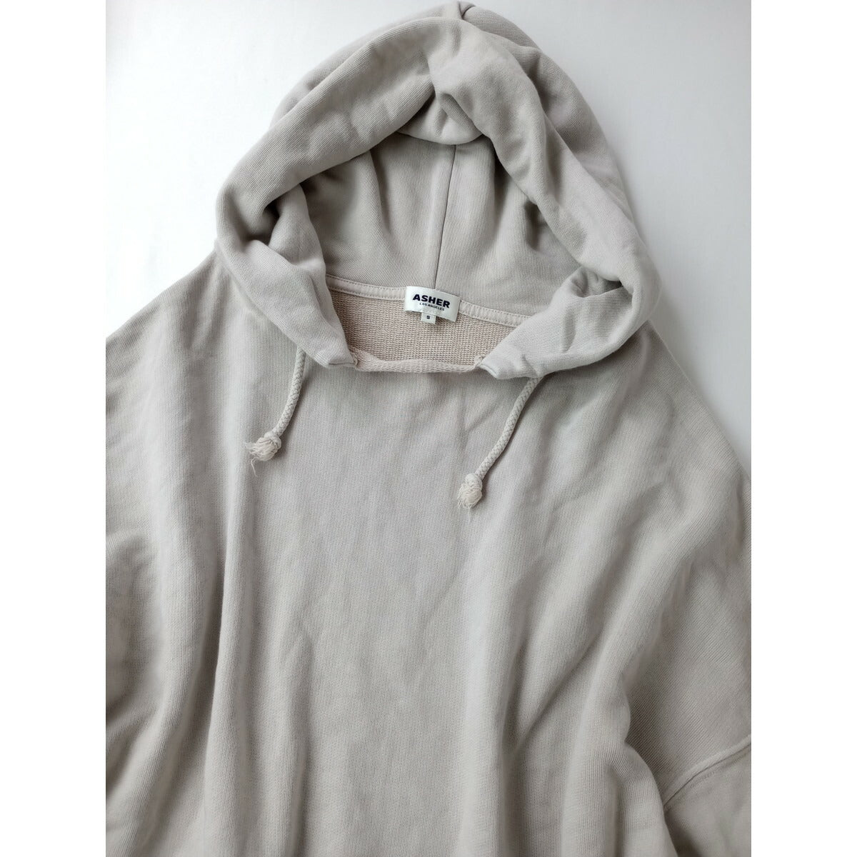 25SS ASHER アッシャー Plage プラージュ JNELLE フード フーディー スウェット トップス ライトグレー S【中古】