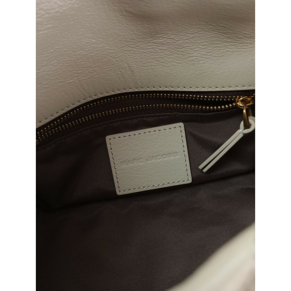 MARC JACOBS マークジェイコブス ザ キルテッド レザー デュアル バッグ ショルダー ミニ ライト ベージュ【中古】