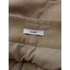 24AW CLANE クラネ ワイド ベルト タック パンツ ベージュコットン 1【中古】