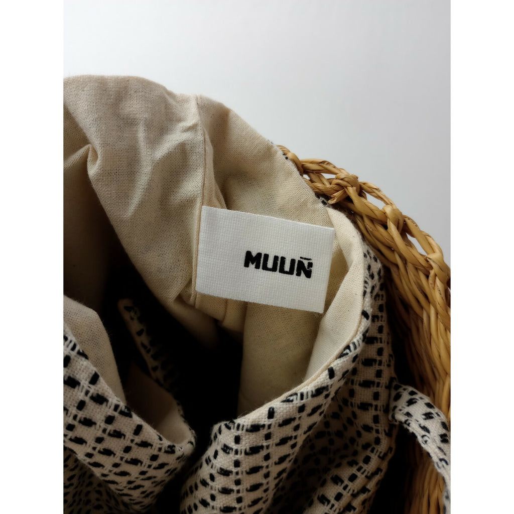 MUUN ムーニュ かご バッグ トート 白【中古】