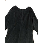 MUUET ミュエット ベロア スカート カーディガン トップス セットアップ 黒 ブラック (5M＋2643)【中古】