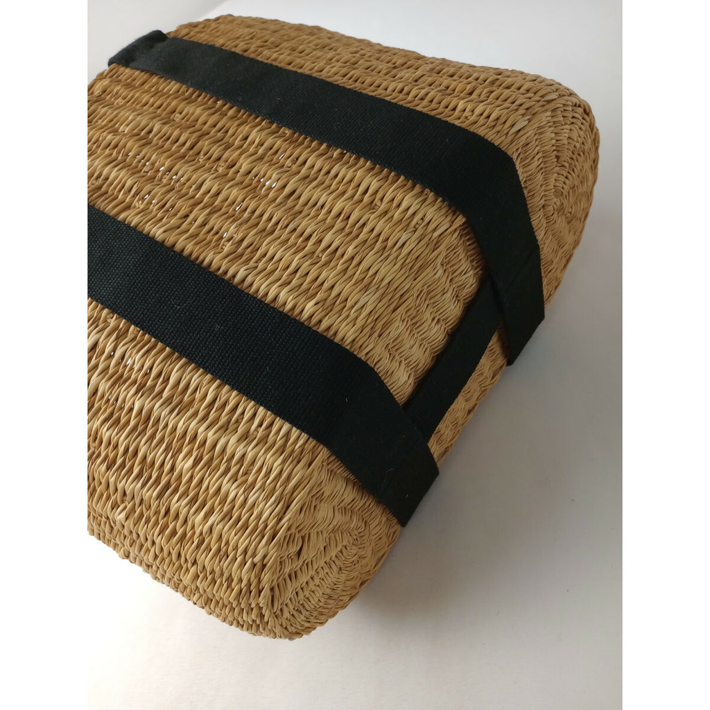 ムーニュ MUUN カゴ バッグ かご 黒 ブラック 【中古】