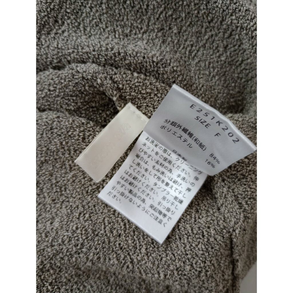 25SS evam eva エヴァムエヴァ paper yarn bolero 和紙 ペーパーヤーンボレロ 羽織 カーディガン ベージュ【中古】
