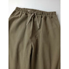 maillot マイヨ Shadow Check Easy Trouser シャドー チェック 柄 イージー トラウザー パンツ カーキ【中古】