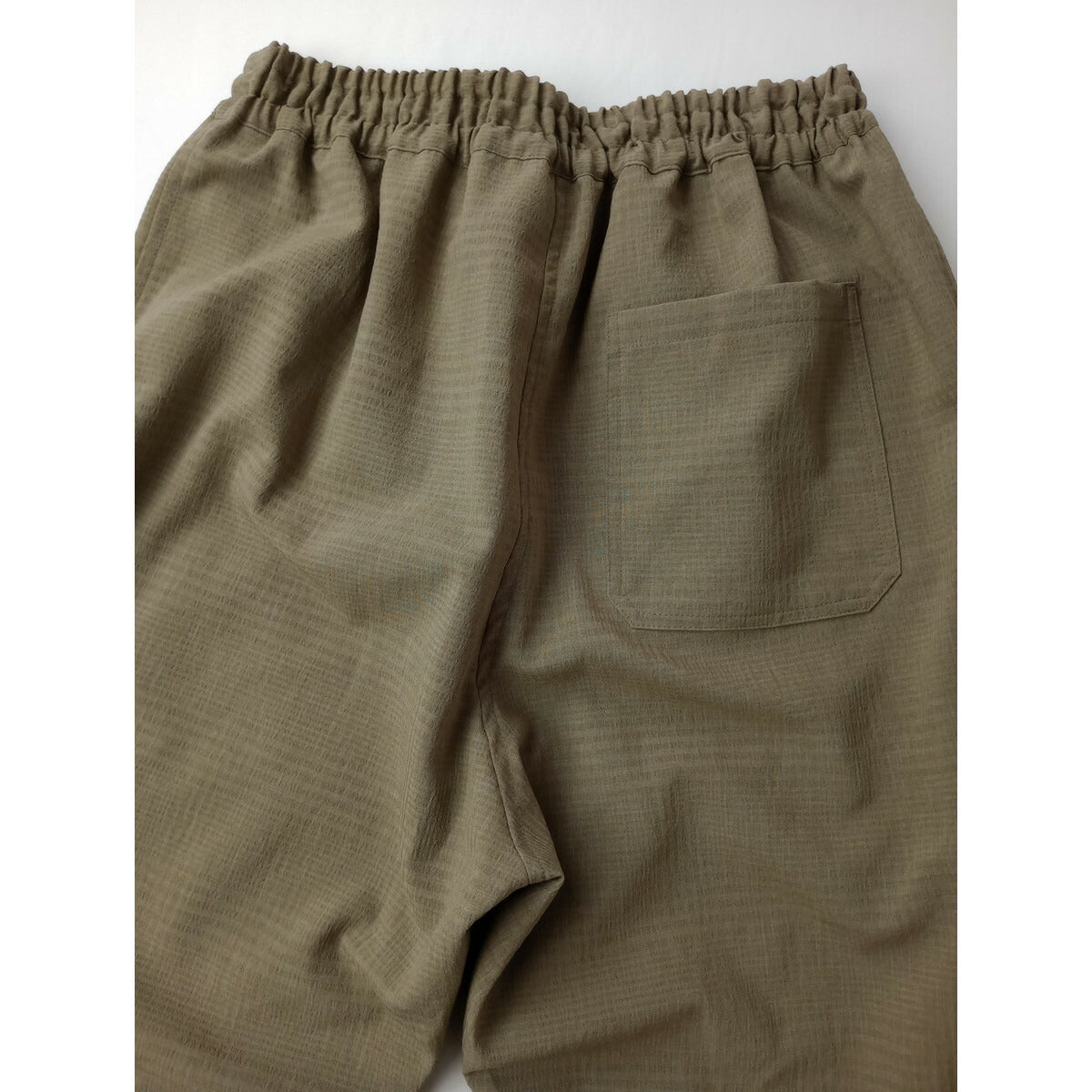 maillot マイヨ Shadow Check Easy Trouser シャドー チェック 柄 イージー トラウザー パンツ カーキ【中古】