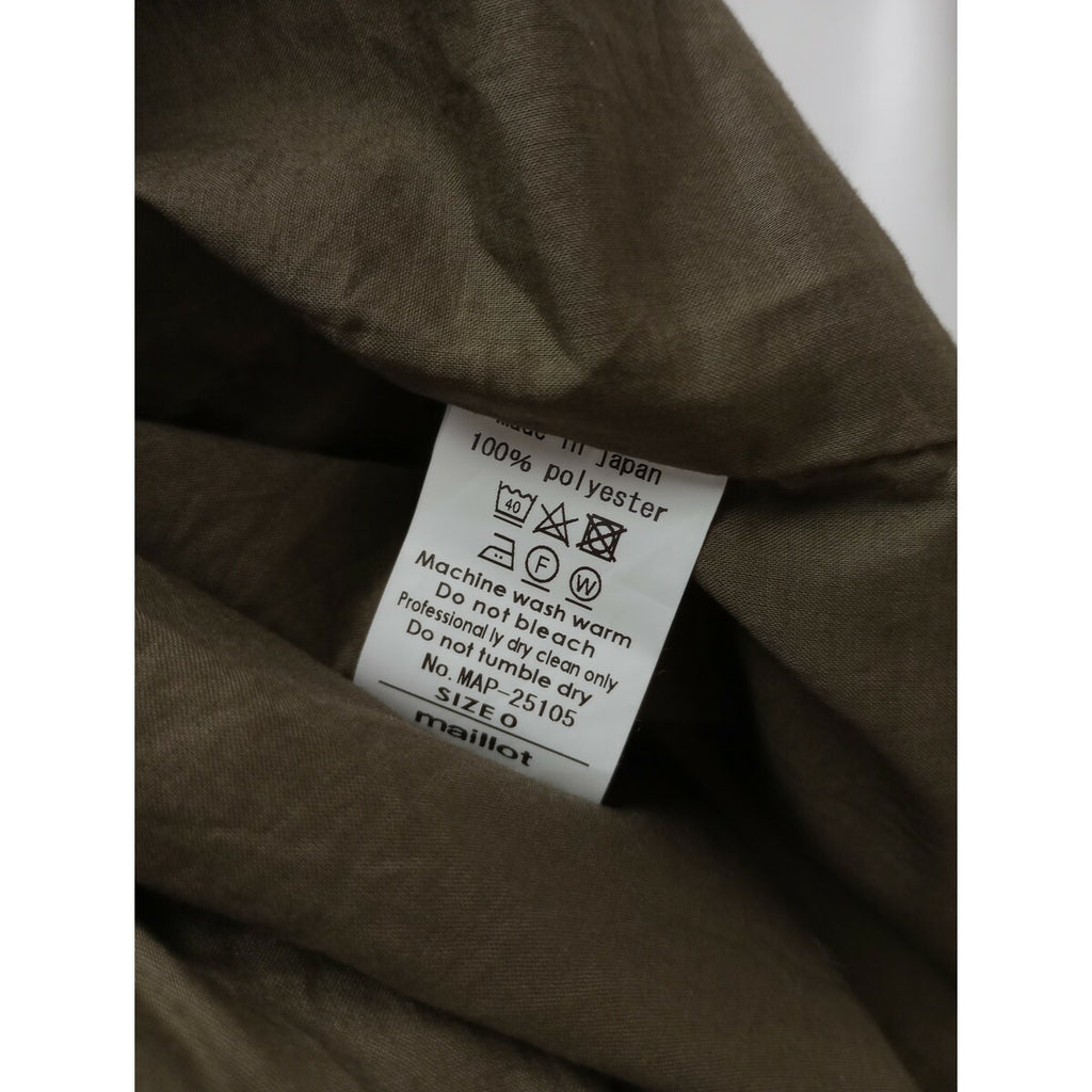 maillot マイヨ Shadow Check Easy Trouser シャドー チェック 柄 イージー トラウザー パンツ カーキ【中古】