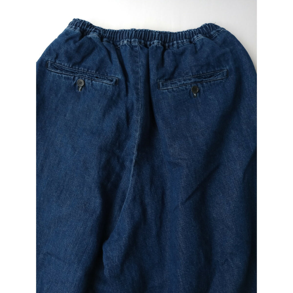 Veritecoeur ヴェリテクール 9.5oz デニム タック パンツ ブルー ネイビー 1