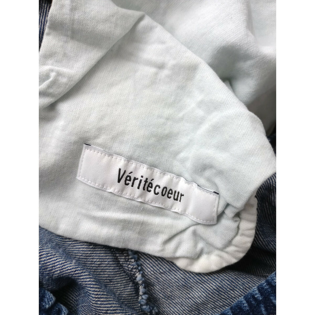 Veritecoeur ヴェリテクール 9.5oz デニム タック パンツ ブルー ネイビー 1