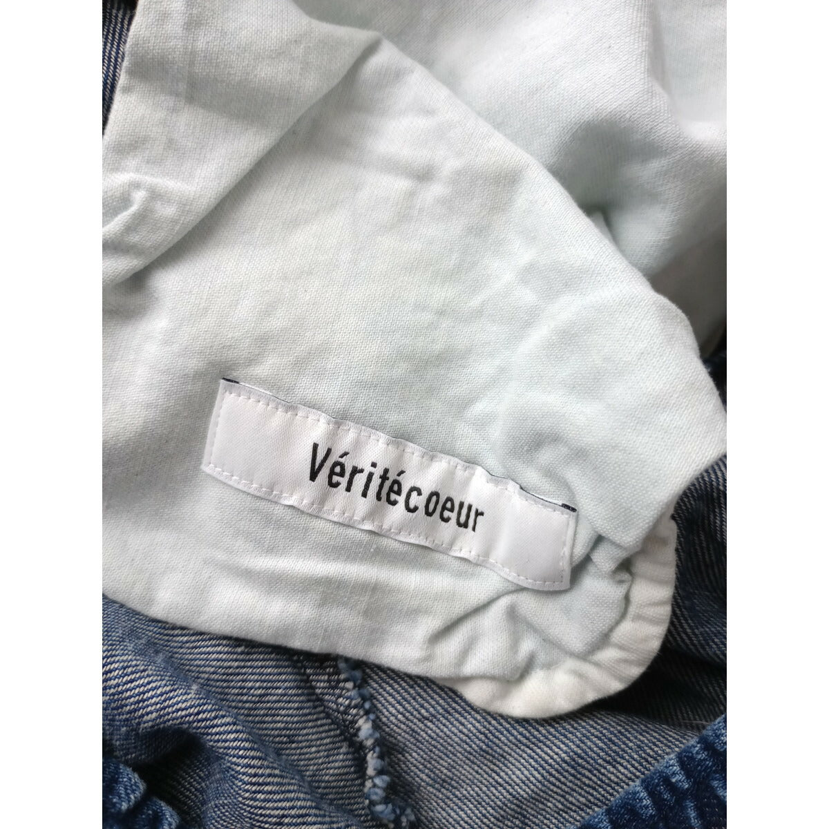 Veritecoeur ヴェリテクール 9.5oz デニム タック パンツ ブルー ネイビー 1