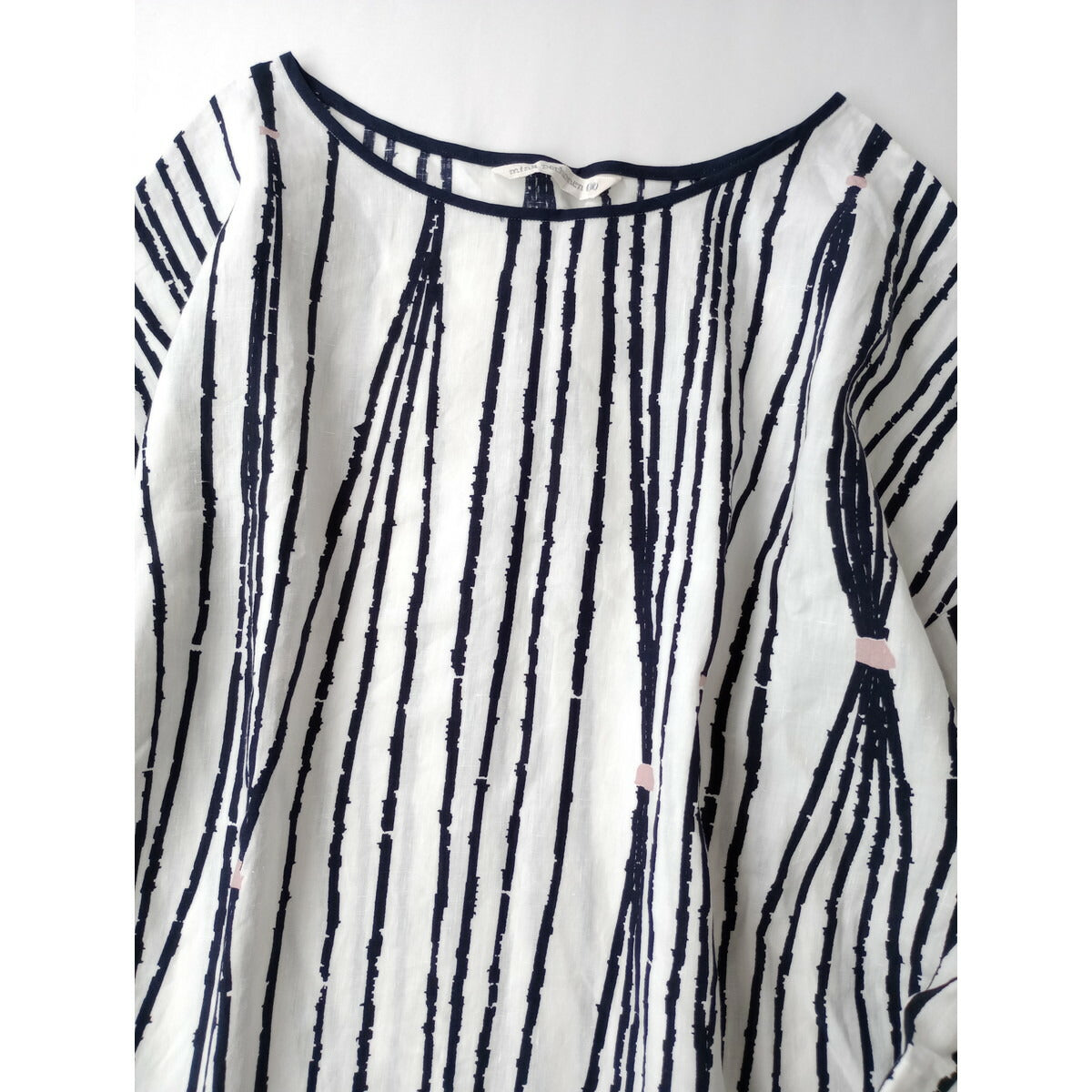 mina perhonen ミナペルホネン taba リネン 麻 100％ ロング ワンピース 白 36【中古】